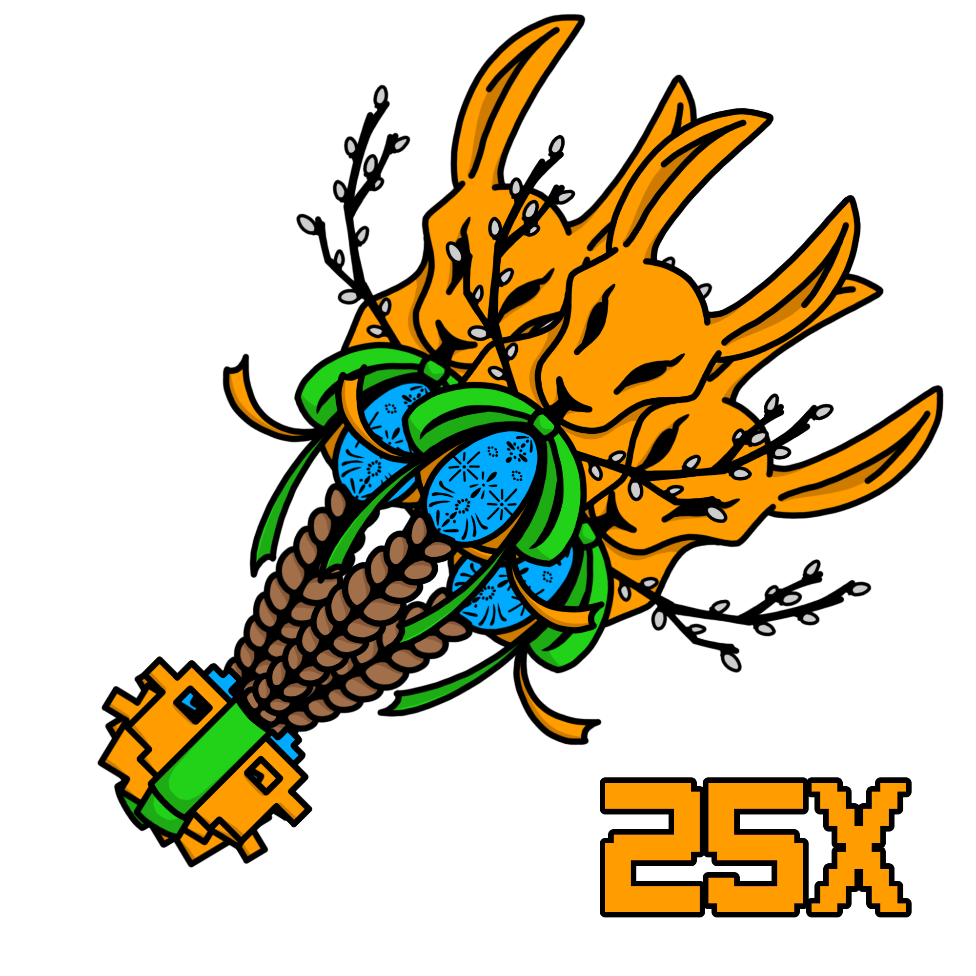 25x Velikonoční klíč 2025