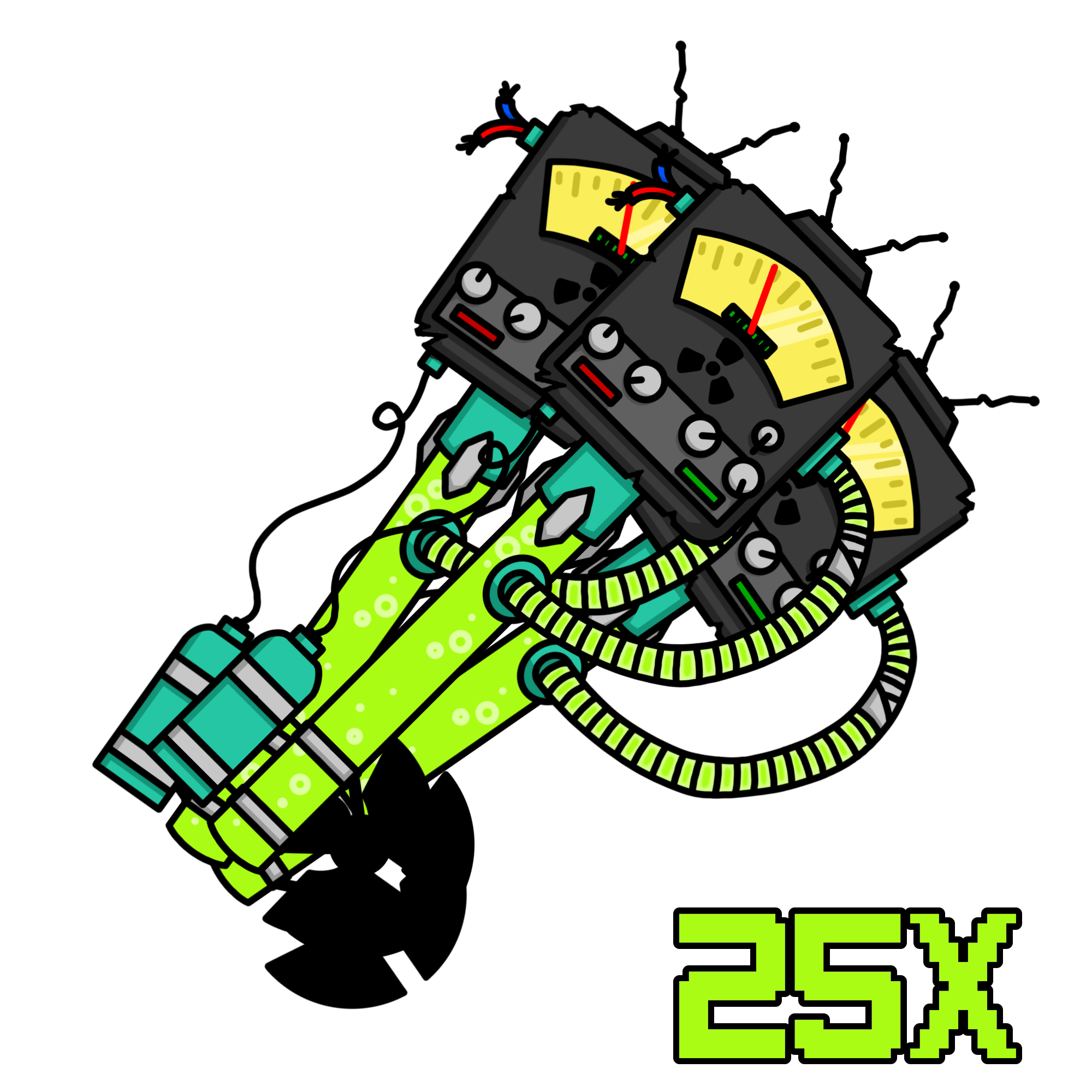 25x Radioaktivní klíč 2025