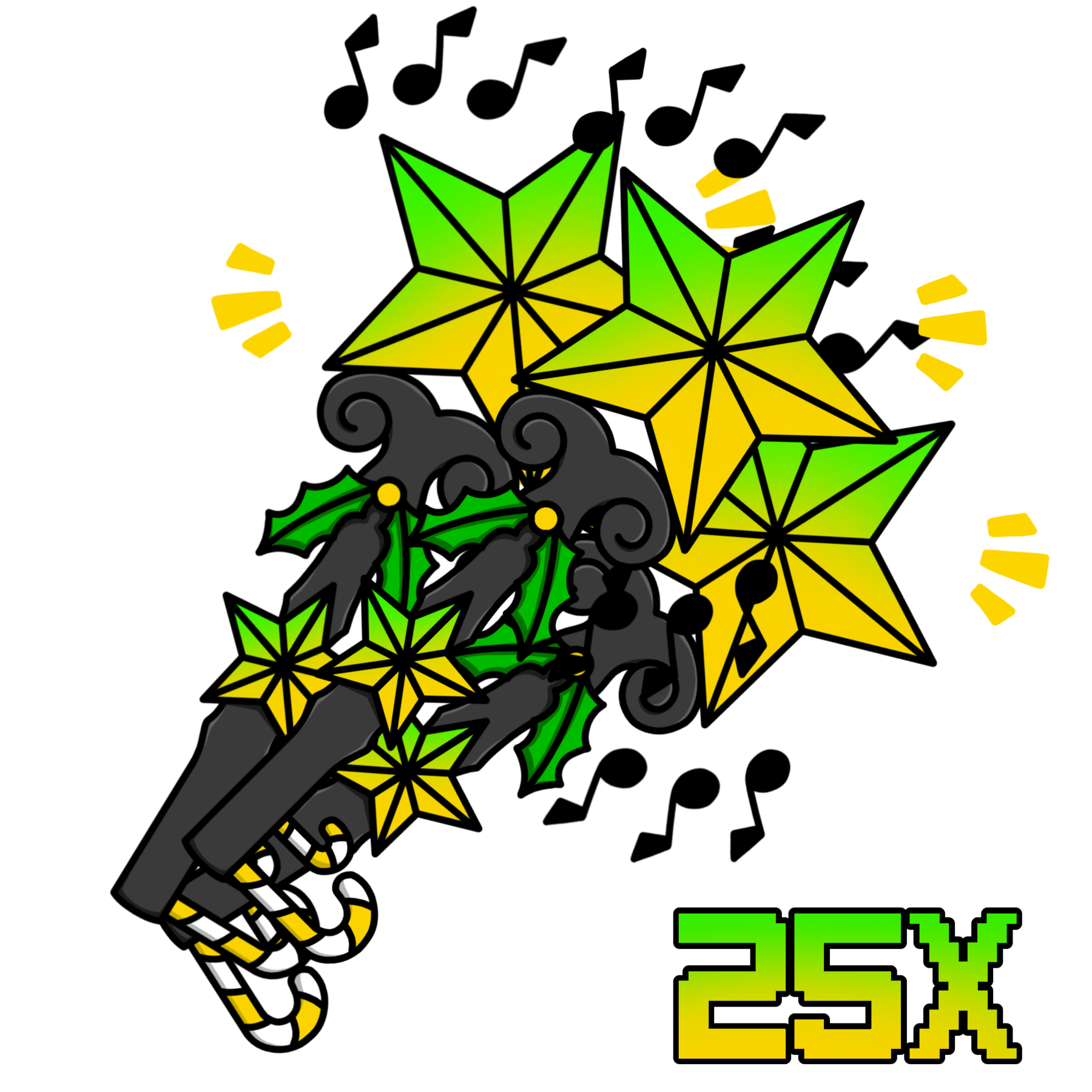 25x Vánoční klíč 2025